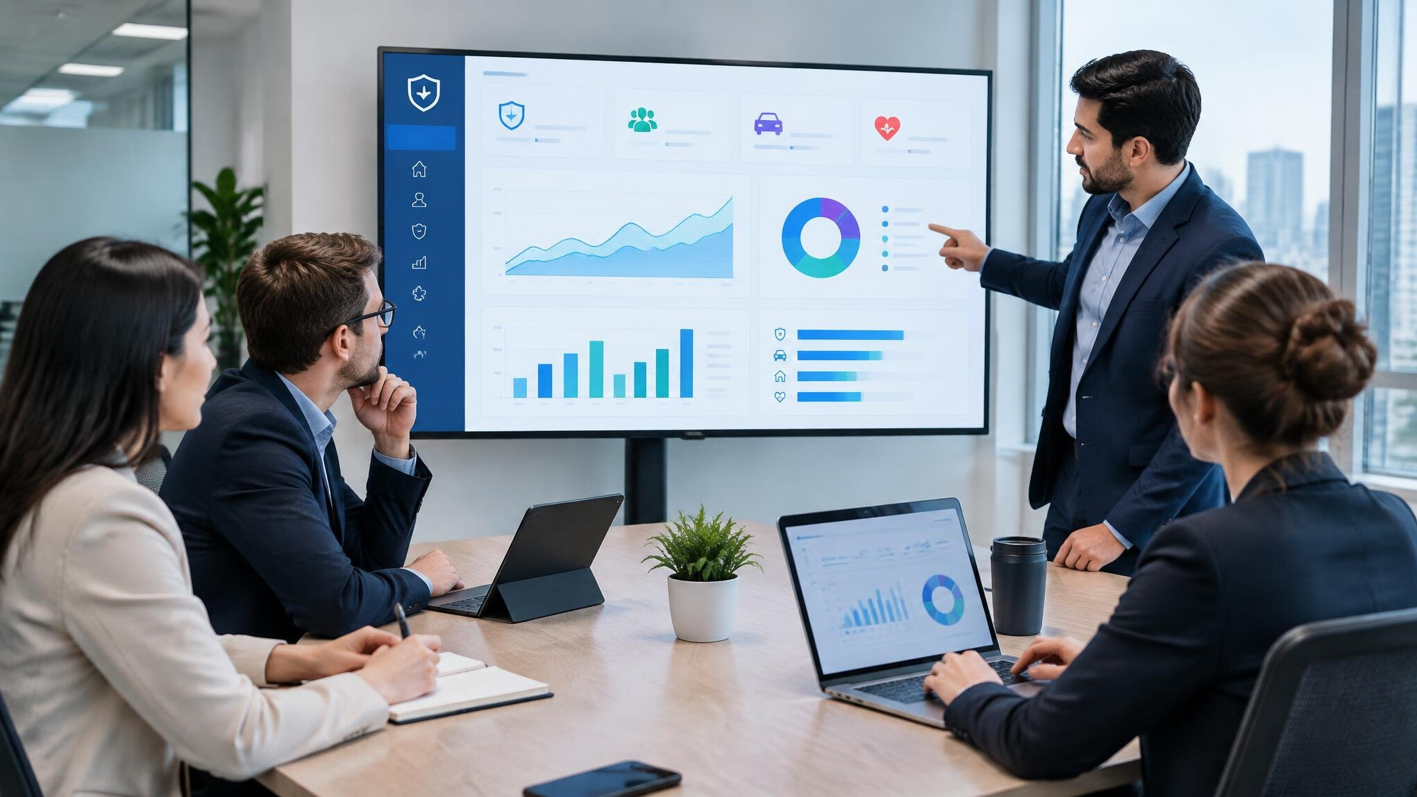 insurance software dashboard